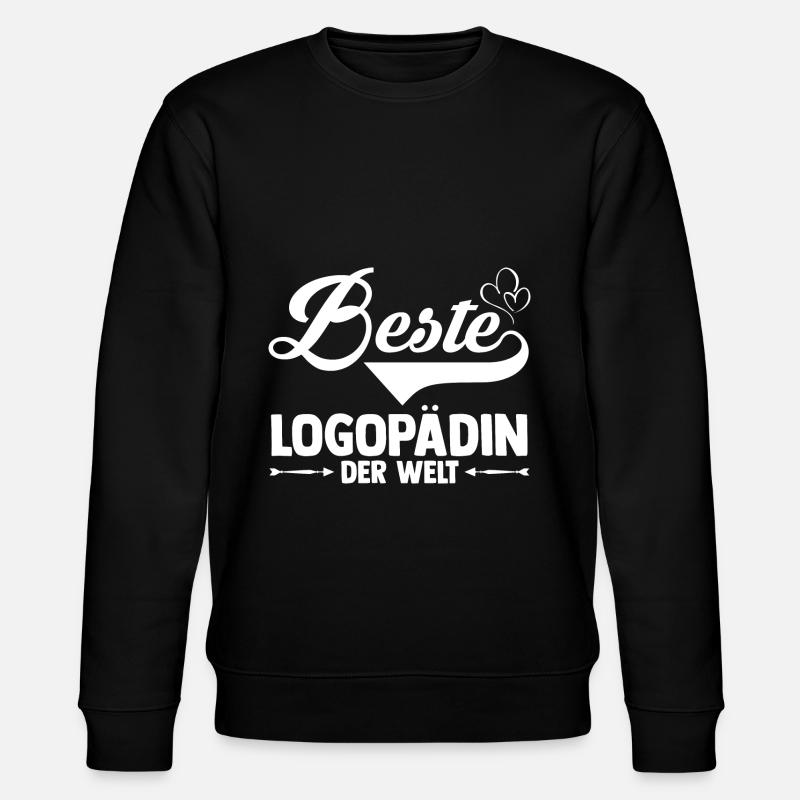 Logopädie Logopädin - Stanley/Stella Unisex Bio-Sweatshirt CHANGER  - Schwarz
