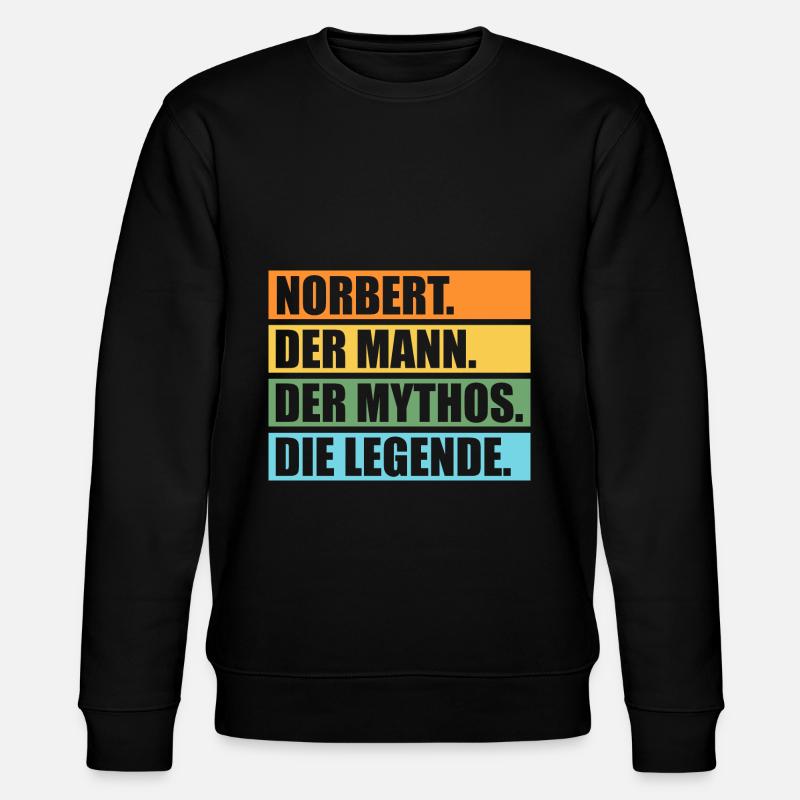 Norbert - Stanley/Stella Unisex Bio-Sweatshirt CHANGER  - Schwarz