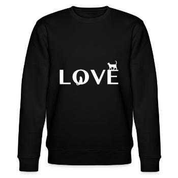 Cat Love - J’aime mon chat - Sweat bio CHANGER Stanley/Stella Unisexe - noir - Devant - Nik (191cm) & Marisol (170cm)