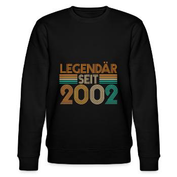 2003 21 Jahre Geburtstag - Stanley/Stella Unisex Bio-Sweatshirt CHANGER  - Schwarz - Vorne - Nik (191cm) & Marisol (170cm)
