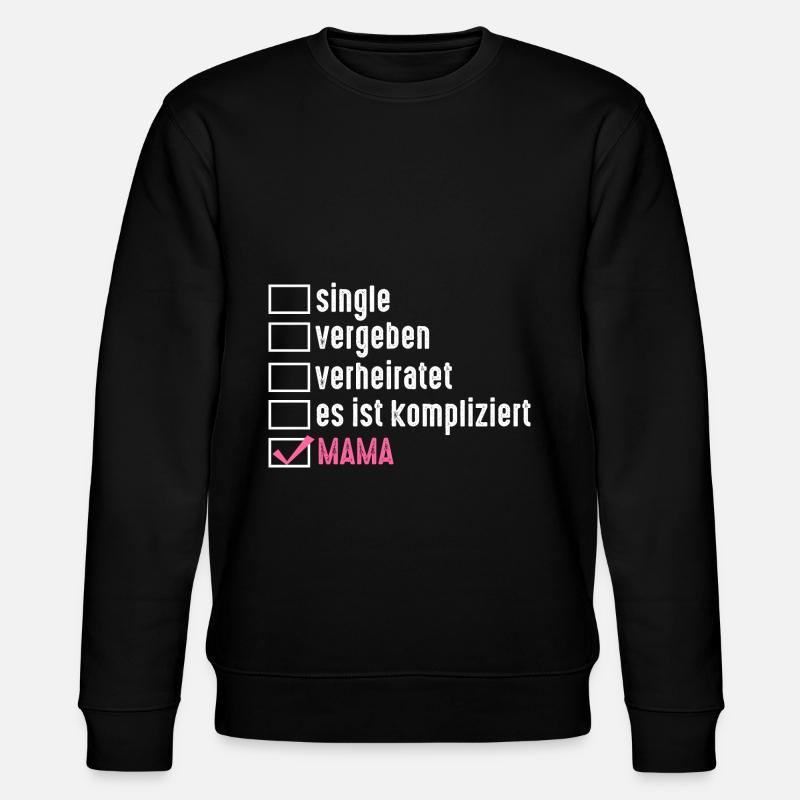 Mutter Mama - Stanley/Stella Unisex Bio-Sweatshirt CHANGER  - Schwarz