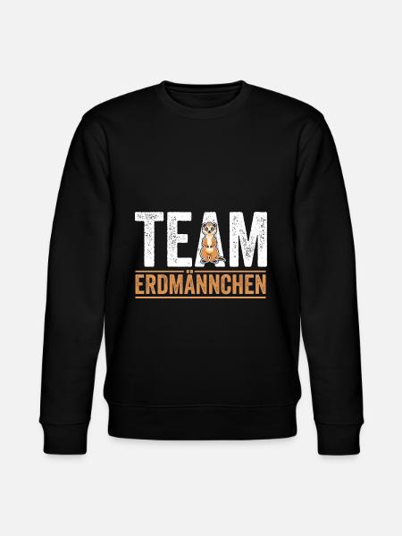 Team Erdmännchen - Stanley/Stella Unisex Bio-Sweatshirt CHANGER - Schwarz