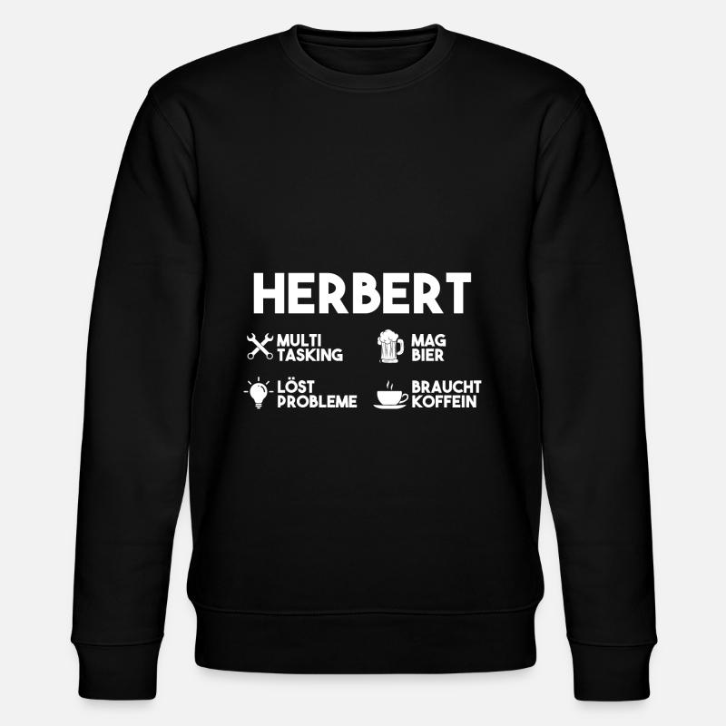 Herbert - Stanley/Stella Unisex Bio-Sweatshirt CHANGER  - Schwarz