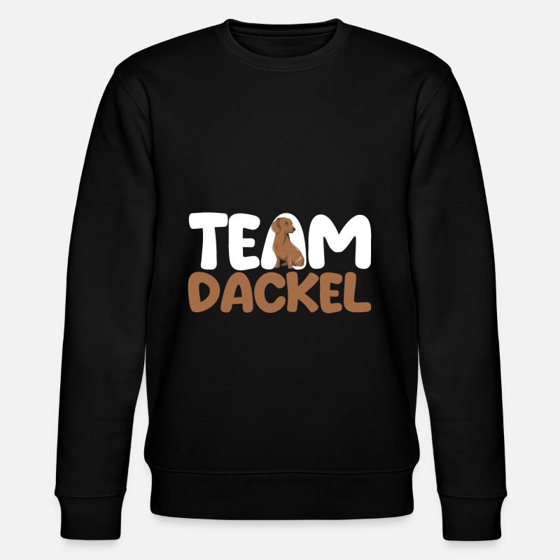 Hund Team Dackel - Stanley/Stella Unisex Bio-Sweatshirt CHANGER - Schwarz