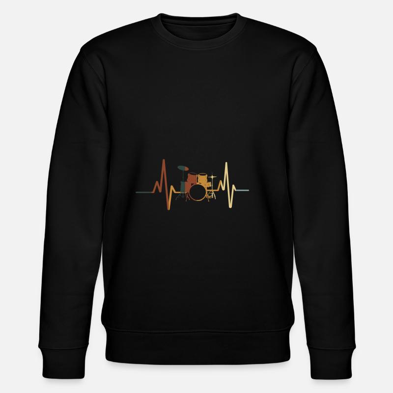 batterie - Sweat bio CHANGER Stanley/Stella Unisexe - noir