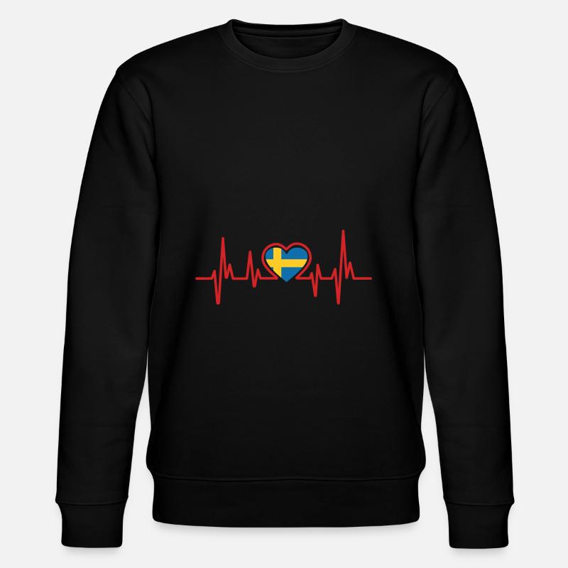 Schweden - Stanley/Stella Unisex Bio-Sweatshirt CHANGER  - Schwarz
