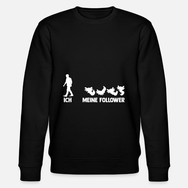 Axolotl - Stanley/Stella Unisex Bio-Sweatshirt CHANGER  - Schwarz
