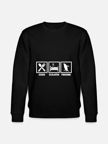 Pinguin - Stanley/Stella Unisex Bio-Sweatshirt CHANGER  - Schwarz