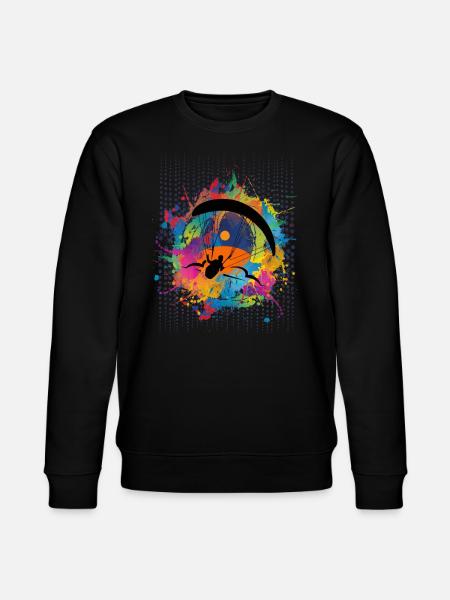 Paragliding Gleitschirm T-Shirts Hoodie - Stanley/Stella Unisex Bio-Sweatshirt CHANGER - Schwarz