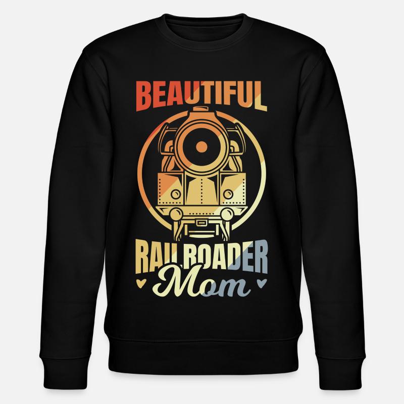 Maman du chemin de fer - Sweat bio CHANGER Stanley/Stella Unisexe - noir