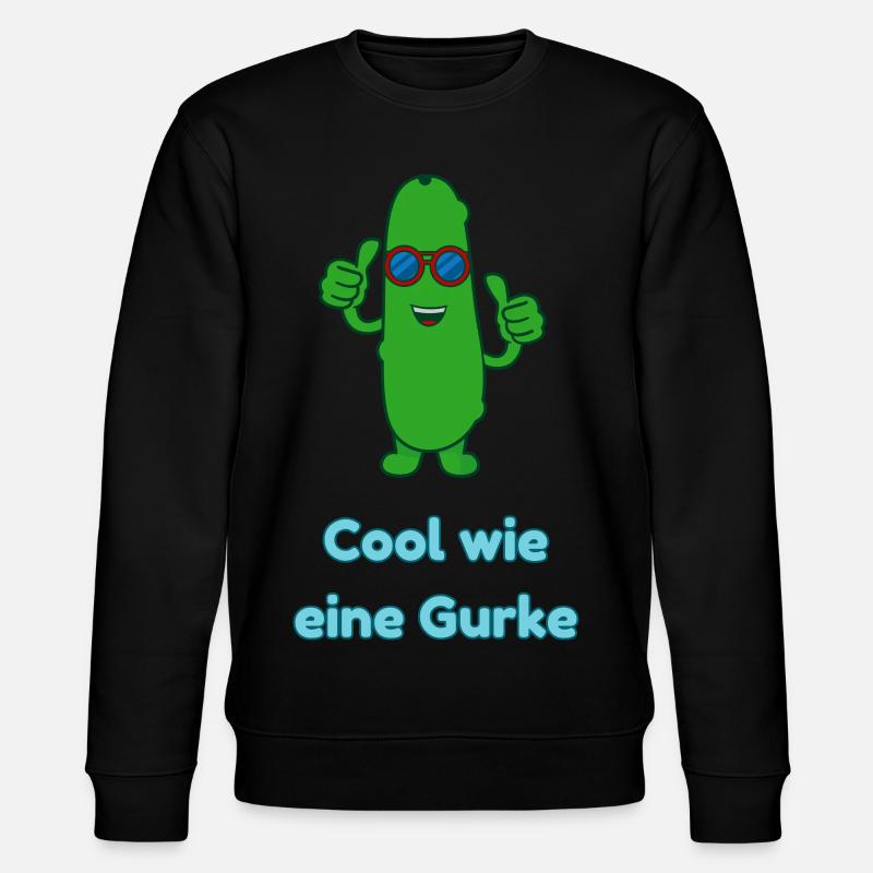 Cool wie eine Gurke - Stanley/Stella Unisex Bio-Sweatshirt CHANGER  - Schwarz