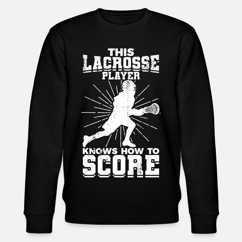 Lacrosse Junge - Stanley/Stella Unisex Bio-Sweatshirt CHANGER  - Schwarz