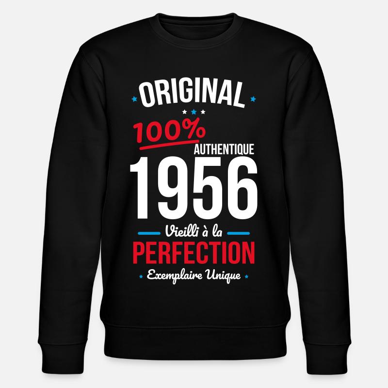 1956 – Original – Unique copy - Stanley/Stella CHANGER Unisex Organic Sweatshirt - black