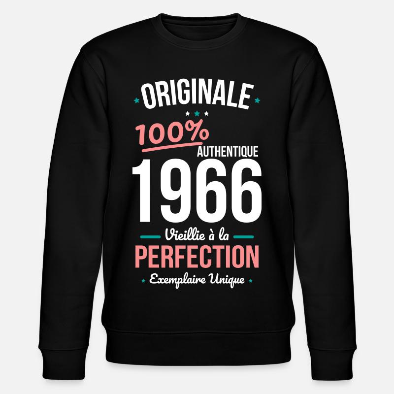 1966 – Originale – Exemplaire unique - Sweat bio CHANGER Stanley/Stella Unisexe - noir