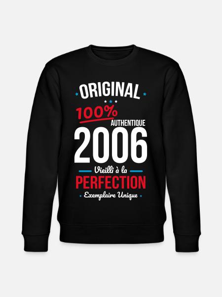 2006 – Original – Unique copy - Stanley/Stella CHANGER Unisex Organic Sweatshirt - black
