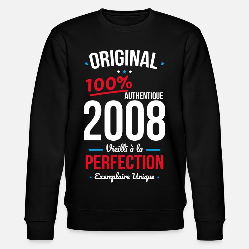 2008 – Original – Unique copy - Stanley/Stella CHANGER Unisex Organic Sweatshirt - black