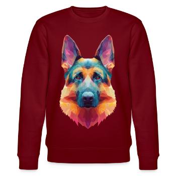 Chien de berger - Sweat bio CHANGER Stanley/Stella Unisexe - bordeaux - Devant - Nik (191cm) & Marisol (170cm)