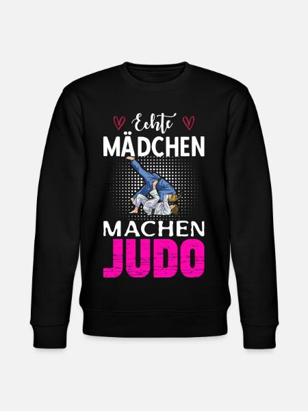 Echte Mädchen Machen Judo - Stanley/Stella Unisex Bio-Sweatshirt CHANGER - Schwarz
