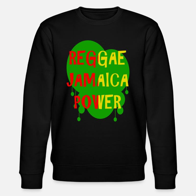 reggae jamaica power - Stanley/Stella Unisex Bio-Sweatshirt CHANGER  - Schwarz