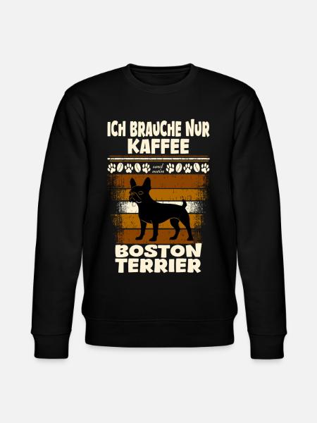 Café Boston Terrier - Sweat bio CHANGER Stanley/Stella Unisexe - noir