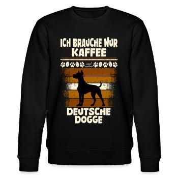 Café Great Dane - Sweat bio CHANGER Stanley/Stella Unisexe - noir - Devant - Nik (191cm) & Marisol (170cm)