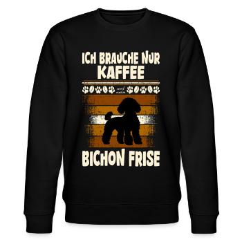 Bichon frisé - Sweat bio CHANGER Stanley/Stella Unisexe - noir - Devant - Nik (191cm) & Marisol (170cm)