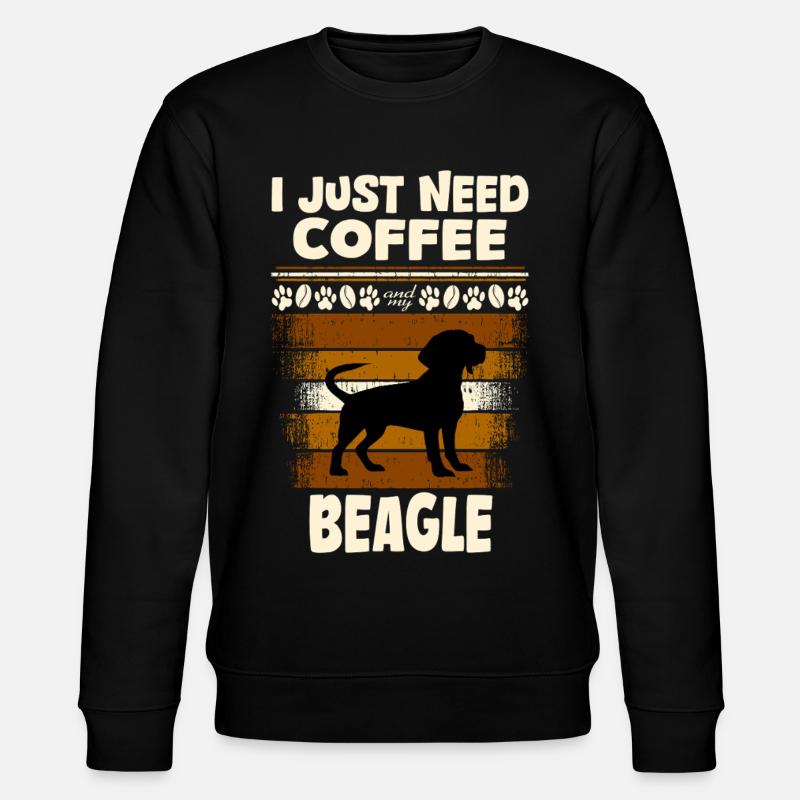 Café Beagle - Sweat bio CHANGER Stanley/Stella Unisexe - noir