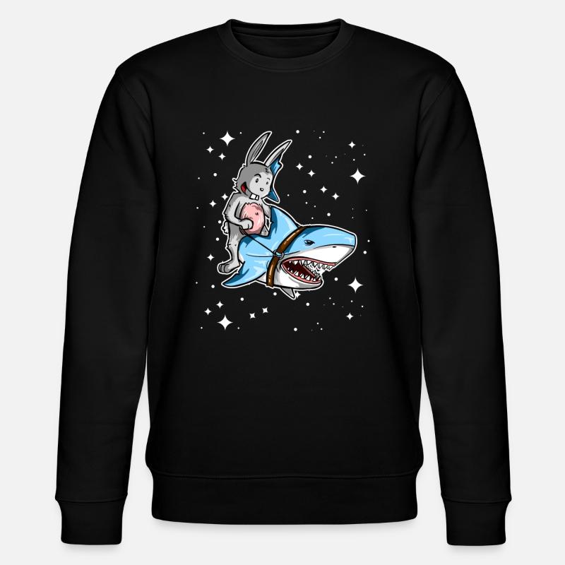 Sur le mobile Shark! - Sweat bio CHANGER Stanley/Stella Unisexe - noir