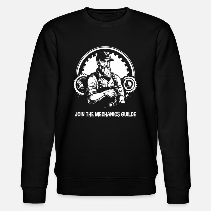 Join the Mechanics Guild - Stanley/Stella CHANGER Unisex Organic Sweatshirt - black
