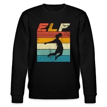 Fußball 11 Spieler - 11 Geburtstag Geschenk - Stanley/Stella Unisex Bio-Sweatshirt CHANGER  - Schwarz - Vorne - Nik (191cm) & Marisol (170cm)