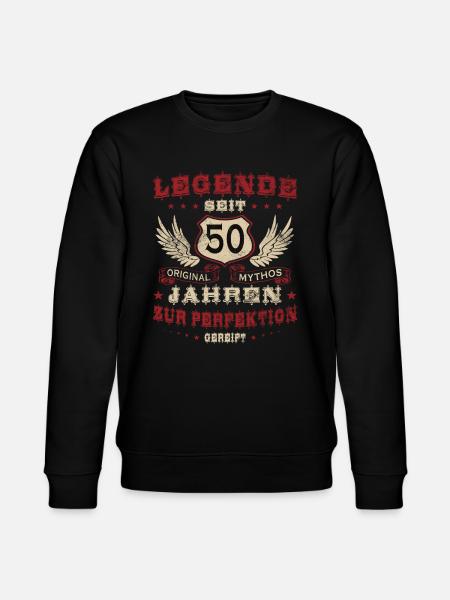 Jahrgang 1974 Vintage Geburtstag Retro Geschenk - Stanley/Stella Unisex Bio-Sweatshirt CHANGER - Schwarz