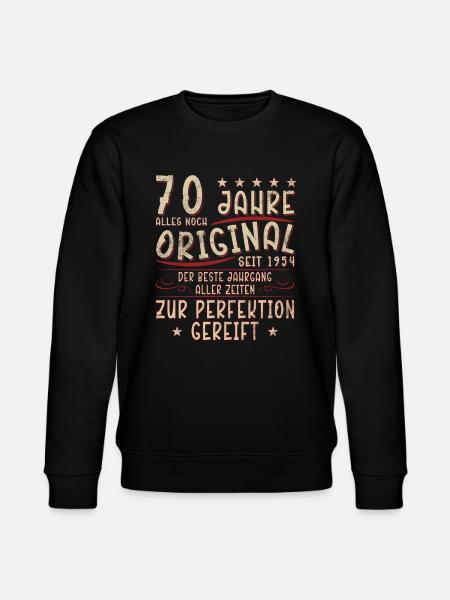 70. Geburtstag 70 Jahre - Stanley/Stella Unisex Bio-Sweatshirt CHANGER - Schwarz