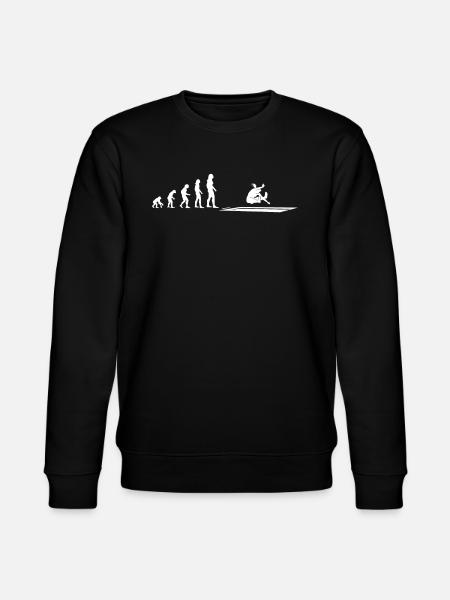 Long Jump Evolution Athlete Gift - Stanley/Stella CHANGER Unisex Organic Sweatshirt - black
