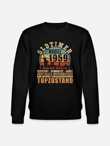 Oldtimer Baujahr 1959 Geboren Jahrgang Geburtstag - Stanley/Stella Unisex Bio-Sweatshirt CHANGER - Schwarz