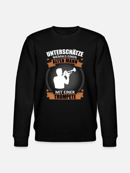 Old Master – Trumpet Wisdom - Stanley/Stella CHANGER Unisex Organic Sweatshirt - black