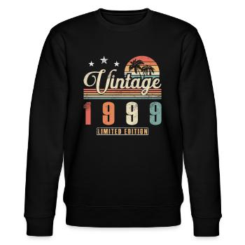 Original 1999 Millésime | Cadeau d’anniversaire 1999 - Sweat bio CHANGER Stanley/Stella Unisexe - noir - Devant - Nik (191cm) & Marisol (170cm)