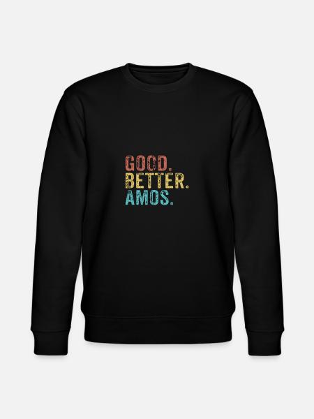 Cool guys are called amos - Stanley/Stella CHANGER Unisex Organic Sweatshirt - black