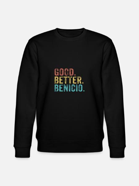 Cool guys are called benicio - Stanley/Stella CHANGER Unisex Organic Sweatshirt - black