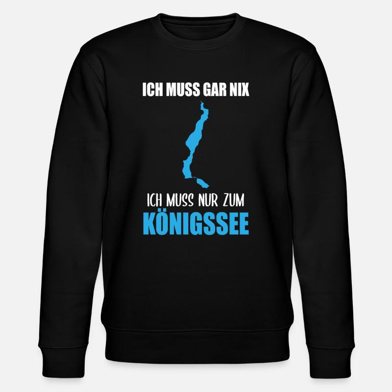 Königssee Duty - Nothing else! - Stanley/Stella CHANGER Unisex Organic Sweatshirt - black