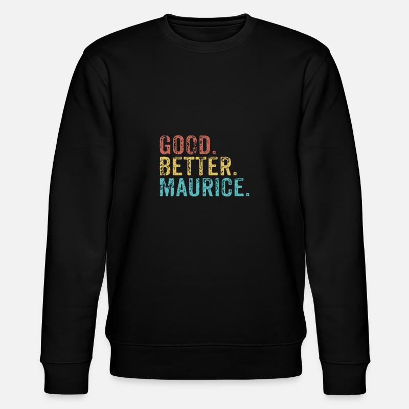 Good better Maurice - Stanley/Stella Unisex Bio-Sweatshirt CHANGER  - Schwarz