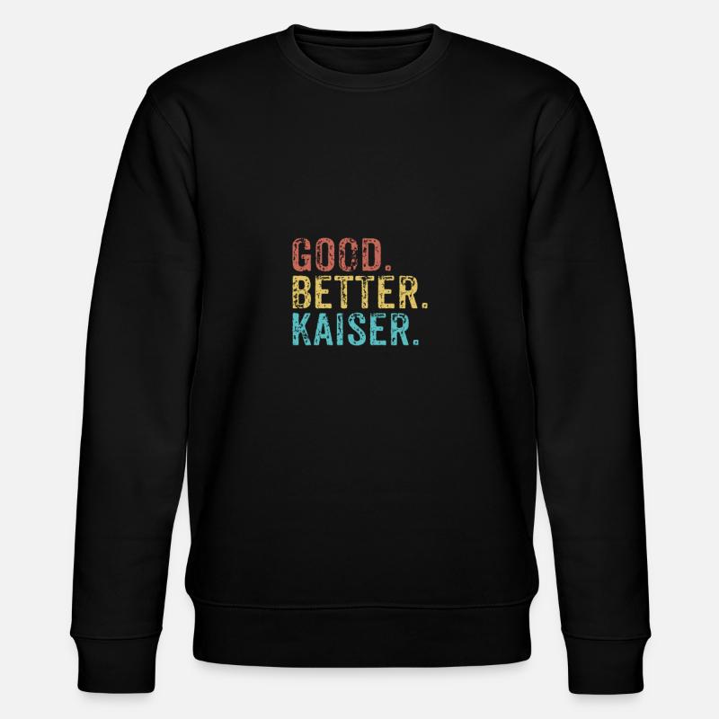 Good better Kaiser - Stanley/Stella Unisex Bio-Sweatshirt CHANGER  - Schwarz