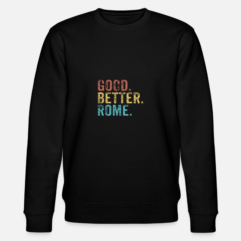Cool guys are called Rome - Stanley/Stella Unisex Bio-Sweatshirt CHANGER  - Schwarz