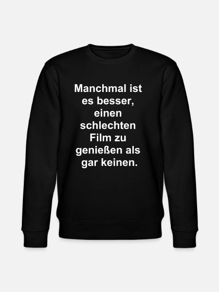 Bad Movie Night - Stanley/Stella CHANGER Unisex Organic Sweatshirt - black