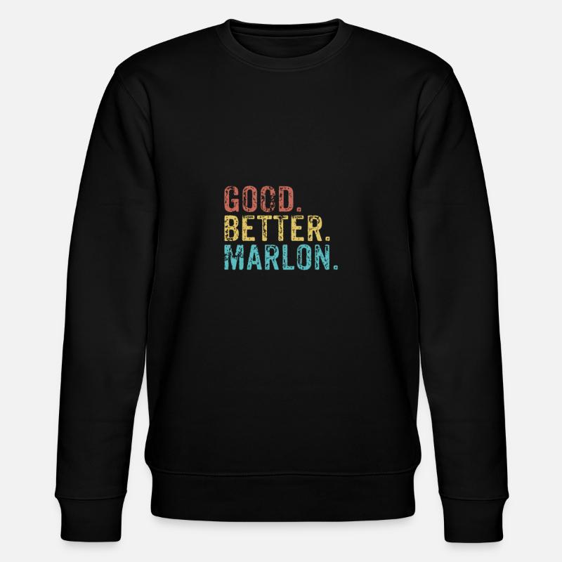 Les mecs cool s’appellent Marlon - Sweat bio CHANGER Stanley/Stella Unisexe - noir