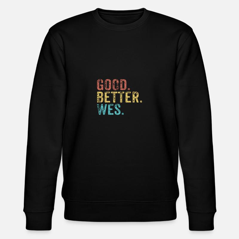 Les mecs cool s’appellent Wes - Sweat bio CHANGER Stanley/Stella Unisexe - noir