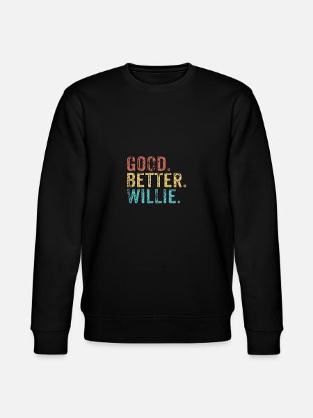 Cool guys are called Willie - Stanley/Stella CHANGER Unisex Organic Sweatshirt - black
