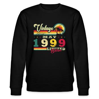 May 1999 May Birthday 1999 May Original - Stanley/Stella CHANGER Unisex Organic Sweatshirt - black - Front - Nik (191cm) & Marisol (170cm)