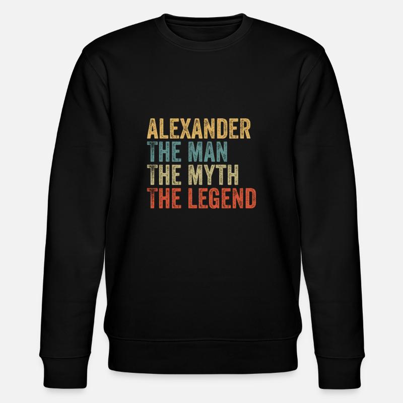 Alexander the man the myth - Stanley/Stella CHANGER Unisex Organic Sweatshirt - black