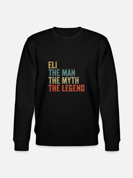 Eli the man the myth - Stanley/Stella CHANGER Unisex Organic Sweatshirt - black