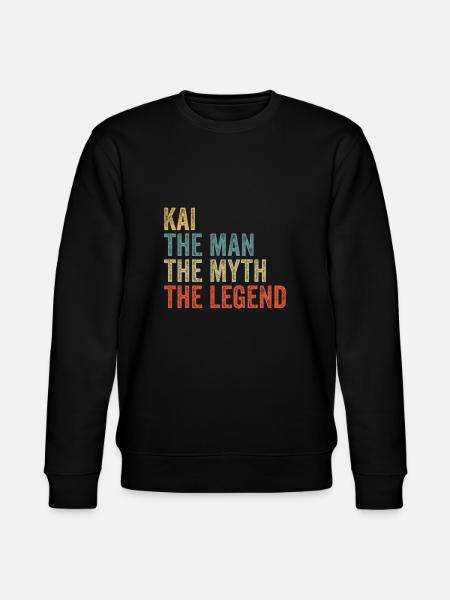 Kai the man the myth - Stanley/Stella CHANGER Unisex Organic Sweatshirt - black